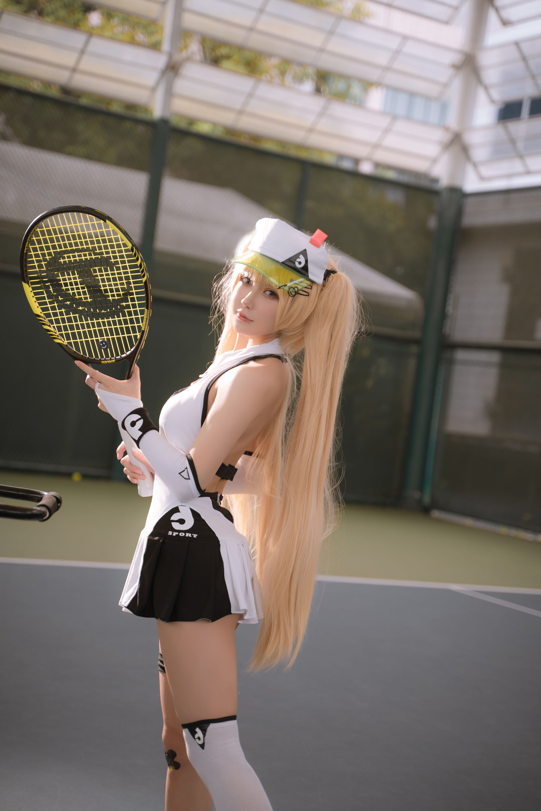 [COS福利] 动漫博主阿包也是兔娘 - 贝奇网球服-喵次元