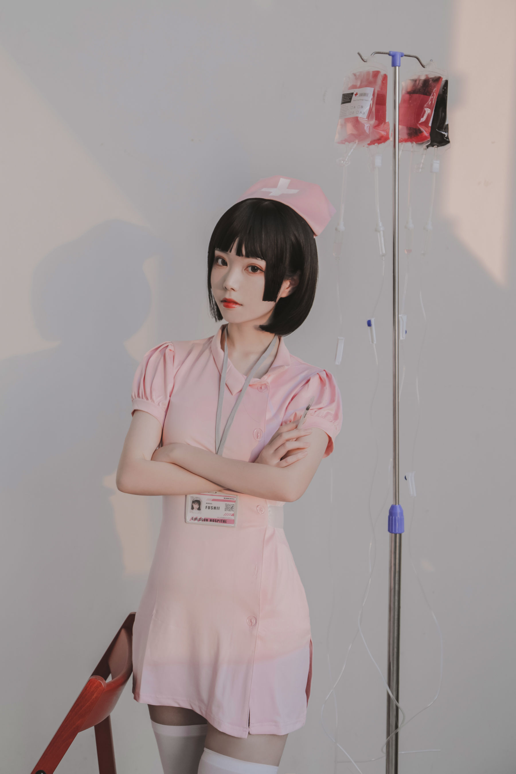 [福利COS] 可爱妹子Fushii_海堂 - 护士-喵次元